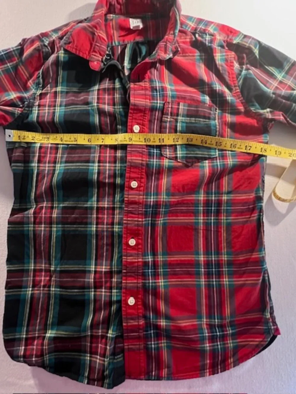GAP multi-color tartan plaid 